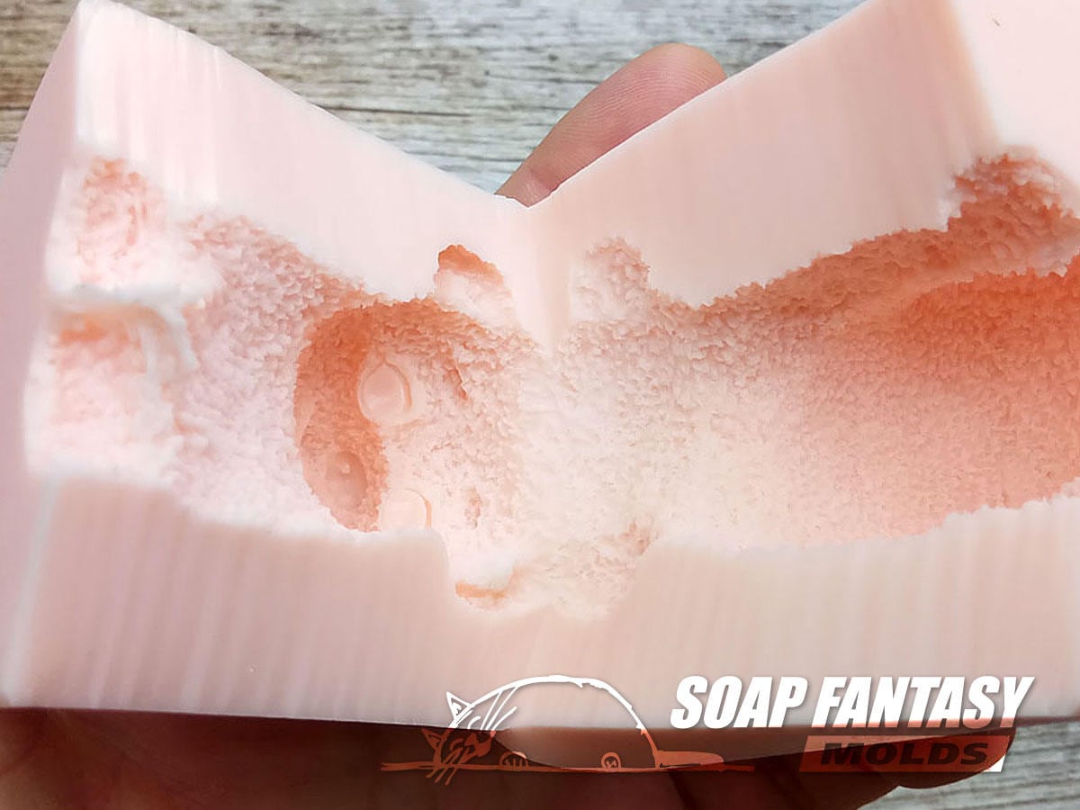 Bear "Umka" silicone mold (mould) for soap making and candle making