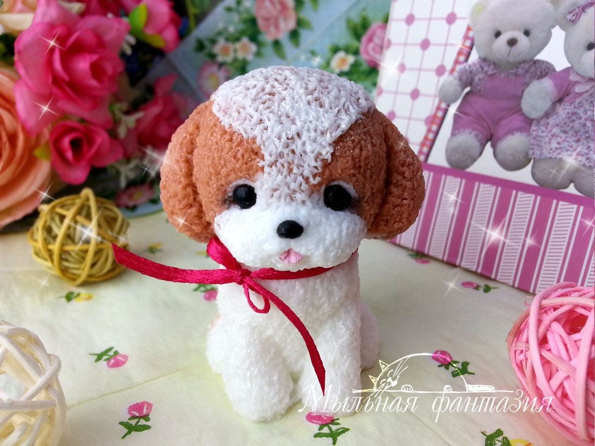 Puppy silicone mold for soap making