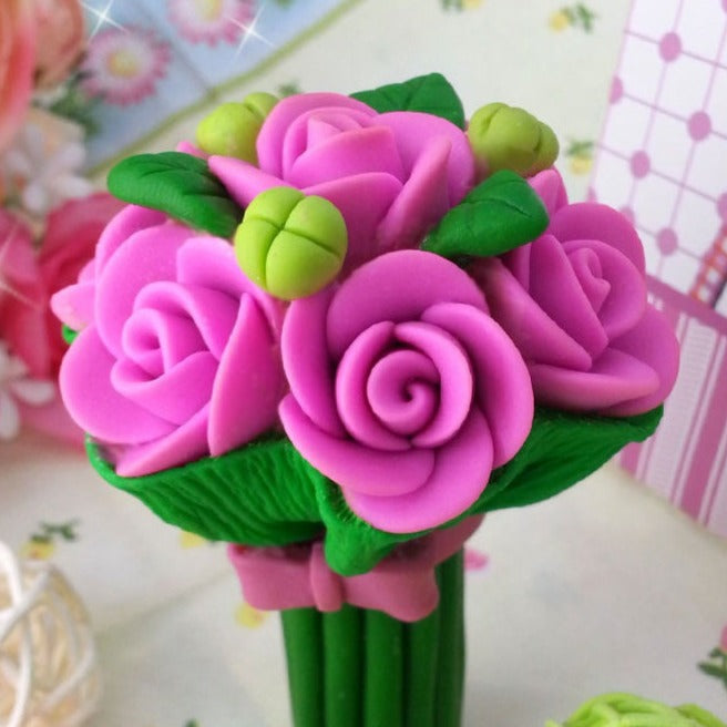 Roses bouquet silicone mold for soap making