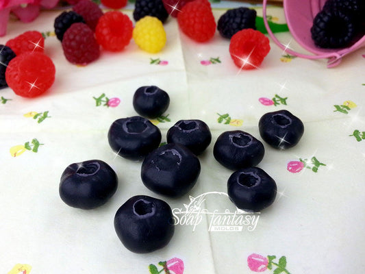 Blueberries silicone mold (mould) for soap making and candle making