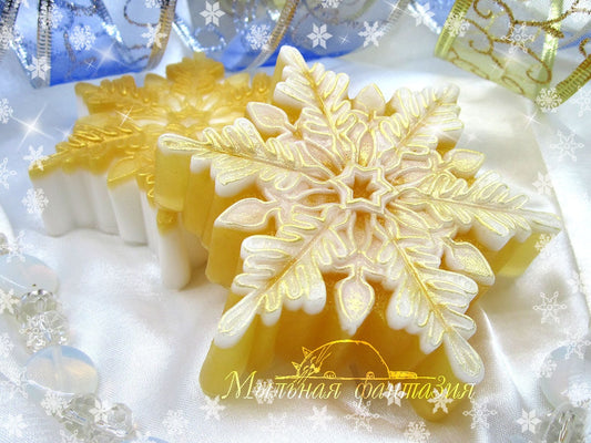 Magic snowflake Silicone Soap Mold - for soap making, Craft & Hobby