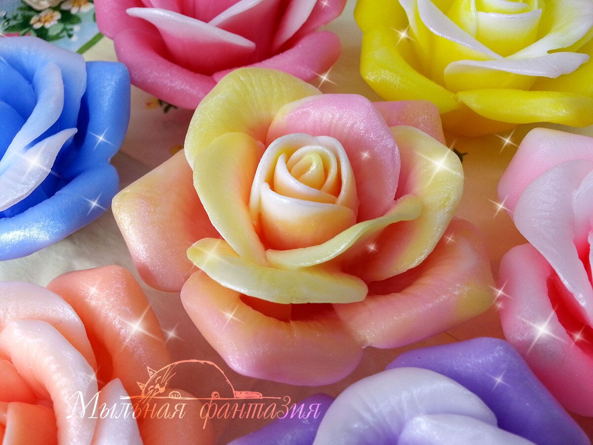 Rose "Gold" silicone mold for soap making