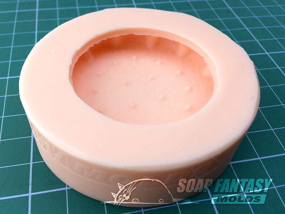 Smiling cookie silicone mold for soap making