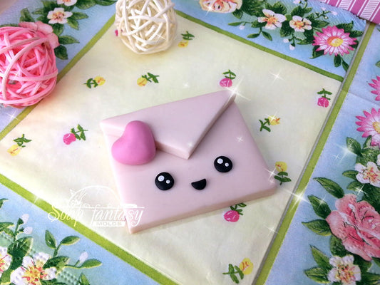 Smiling envelope :) Silicone Soap Mold - for soap making, Craft & Hobby