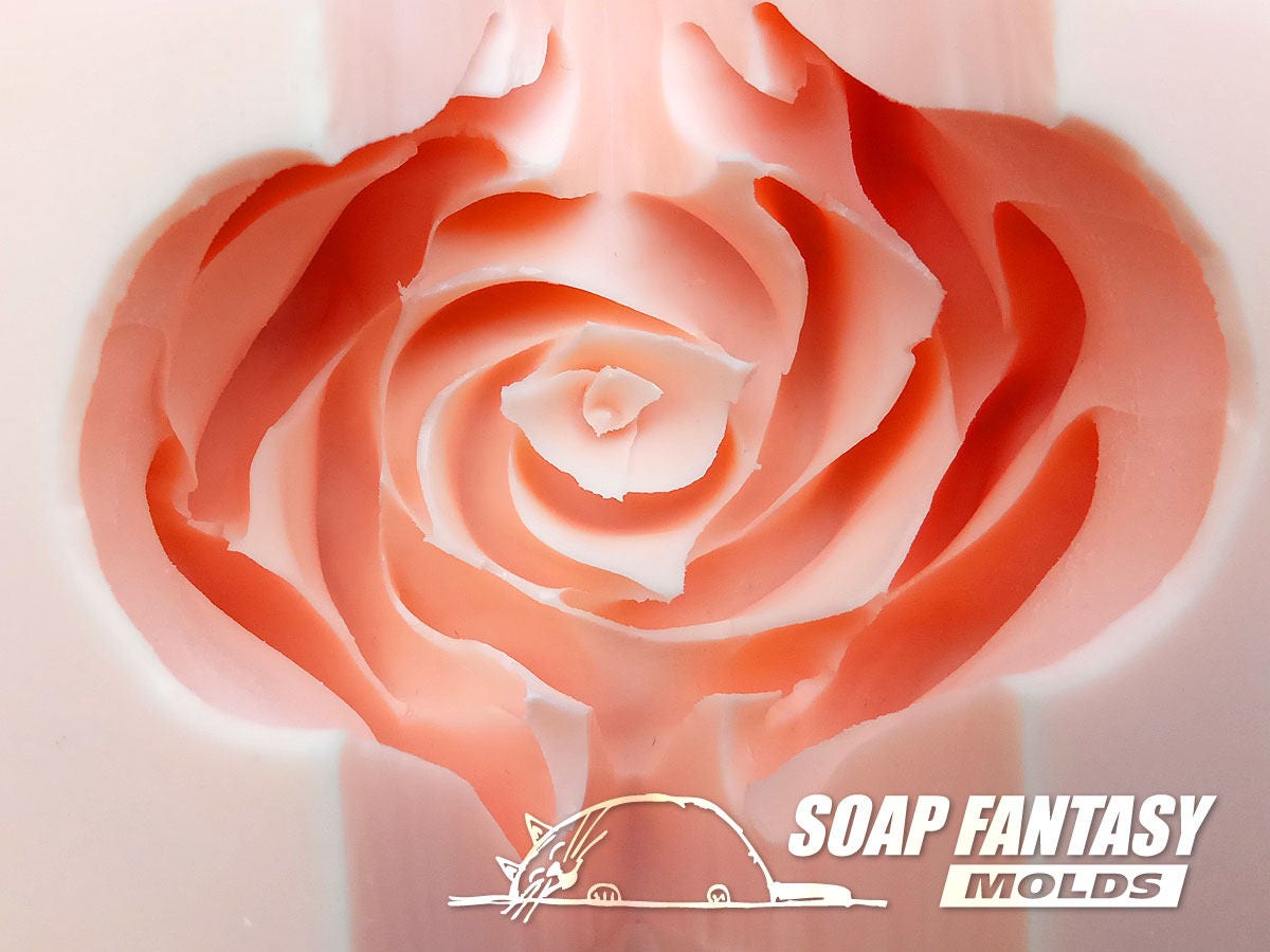 Rose #2 silicone mold for soap making