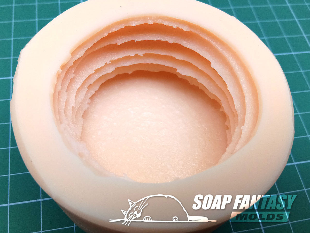 Stack of pancakes silicone mold for soap making