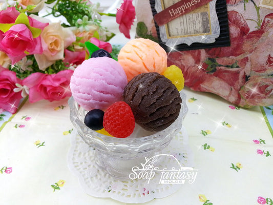 Ice cream ball Silicone Soap Mold - for soap making, Craft & Hobby