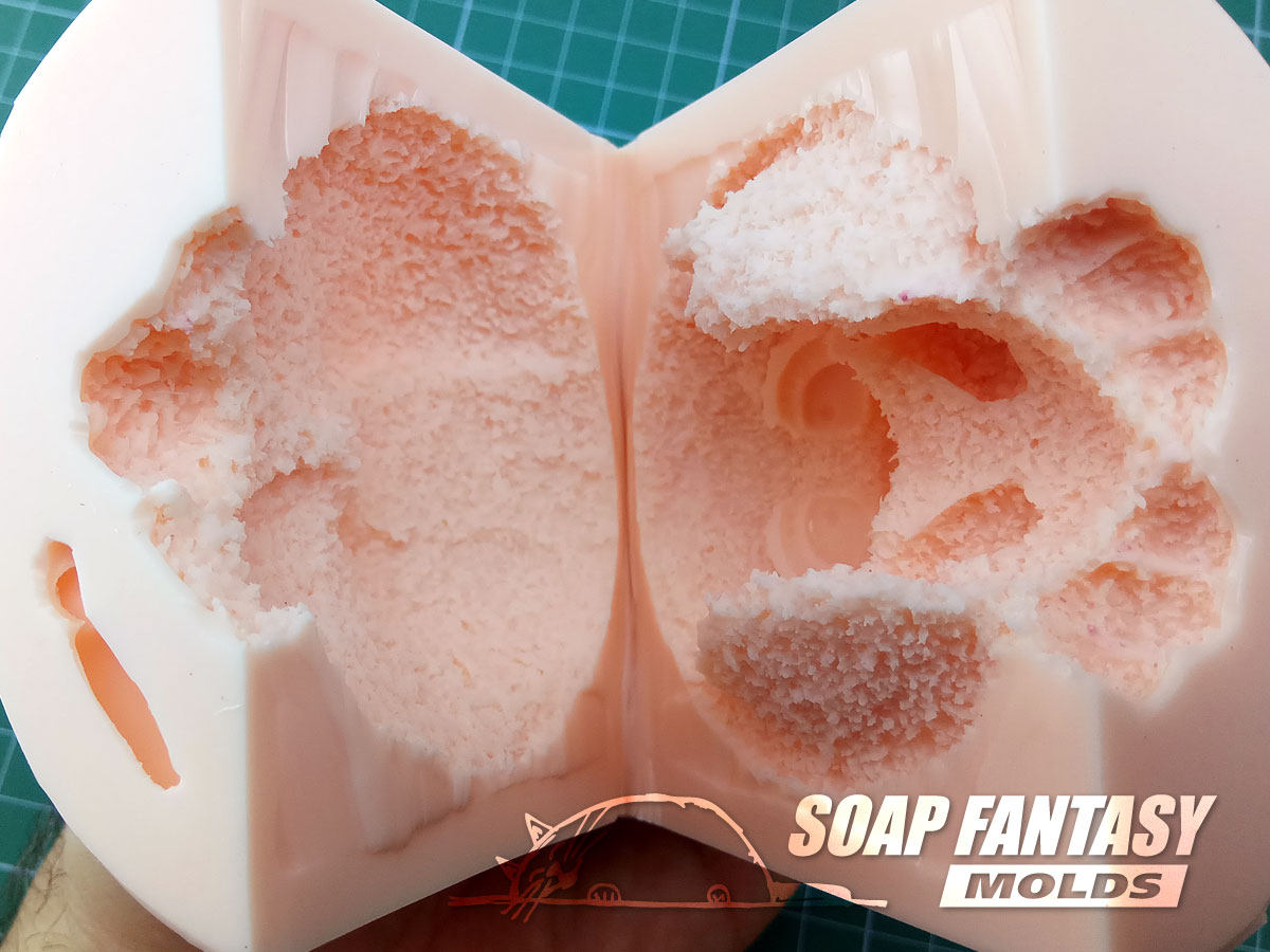 Bunny (rabbit) silicone mold (mould) for soap making and candle making