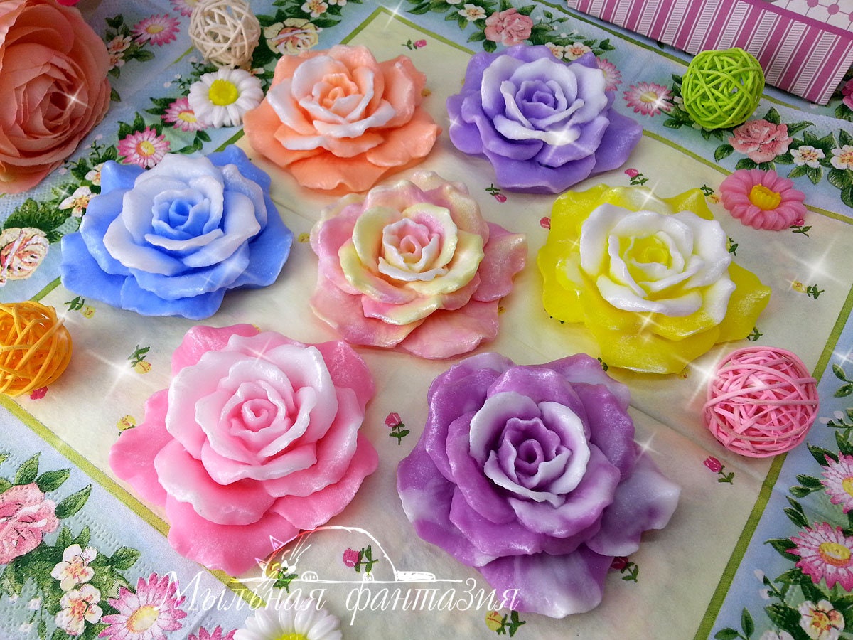 Rose "Dream" silicone mold for soap making