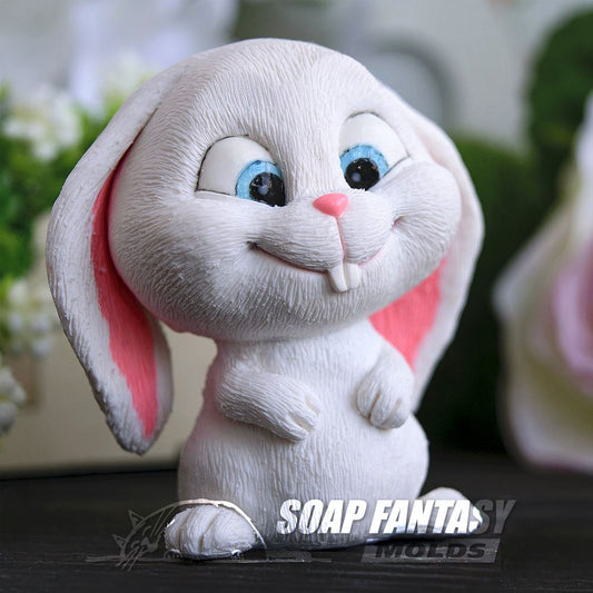 Snowball the Rabbit Silicone Soap Mold - for soap making, Craft & Hobby