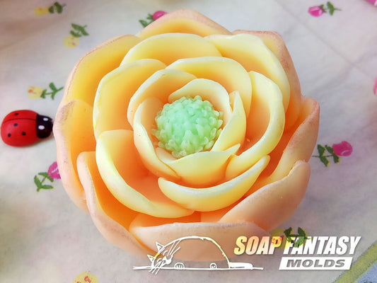 Ranunculus Silicone Soap Mold - for soap making, Craft & Hobby