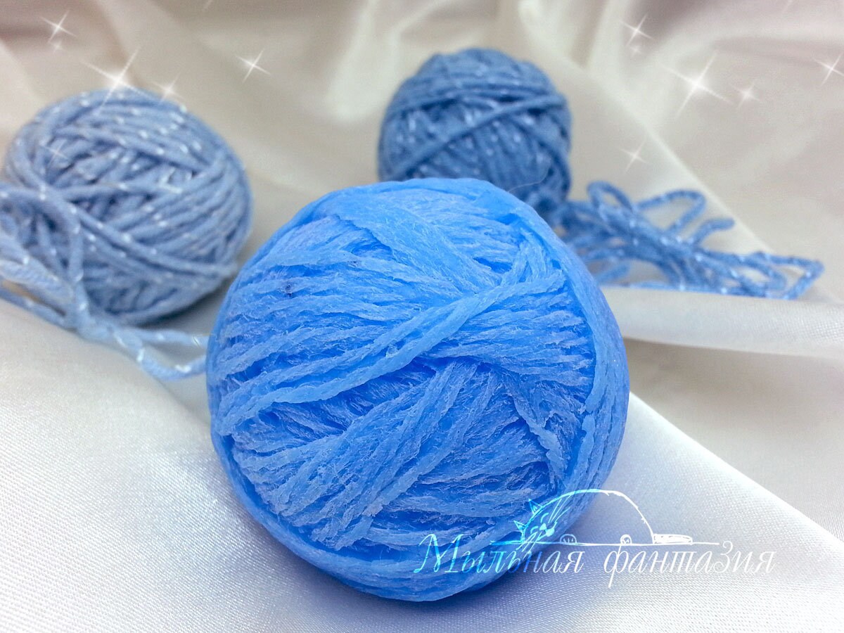 Ball of wool / yarn silicone mold (mould) for soap making and candle making