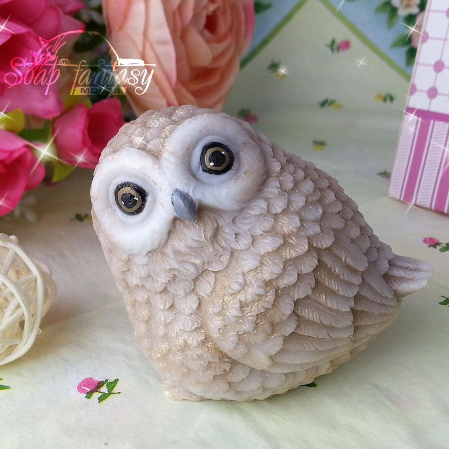 Funny Owl silicone mold for soap making