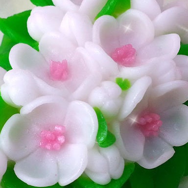 Blossom apple twig silicone mold (mould) for soap making and candle making