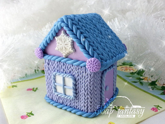 Christmas house Silicone Soap Mold - for soap making, Craft & Hobby