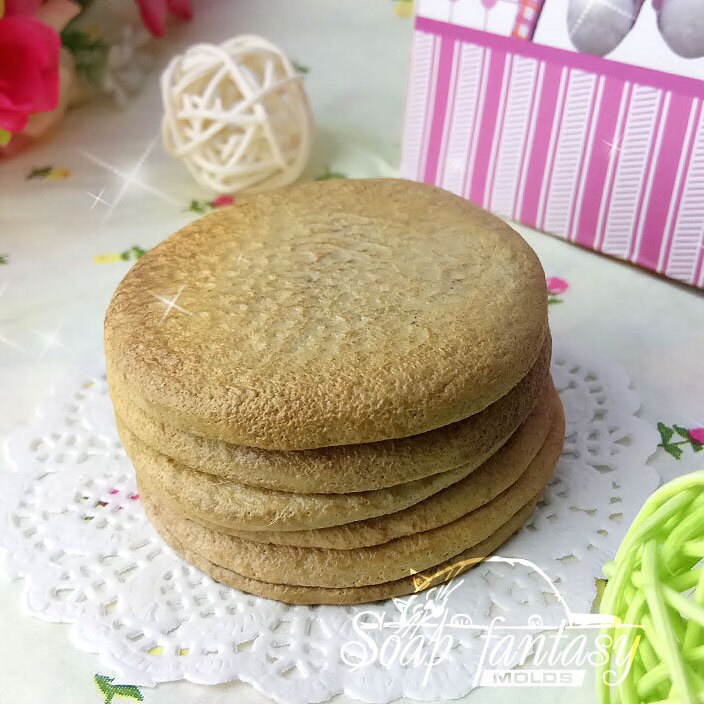 Stack of pancakes silicone mold for soap making