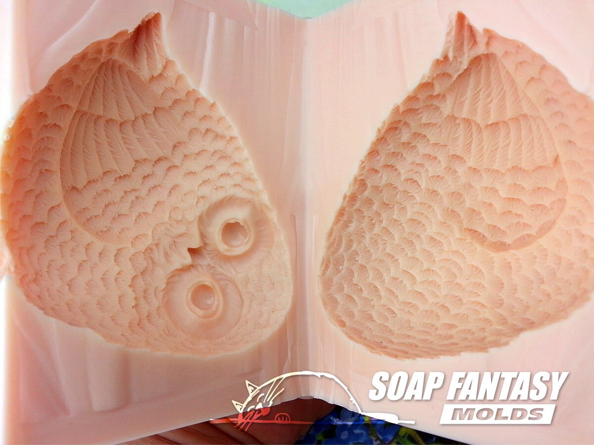 Funny Owl silicone mold for soap making