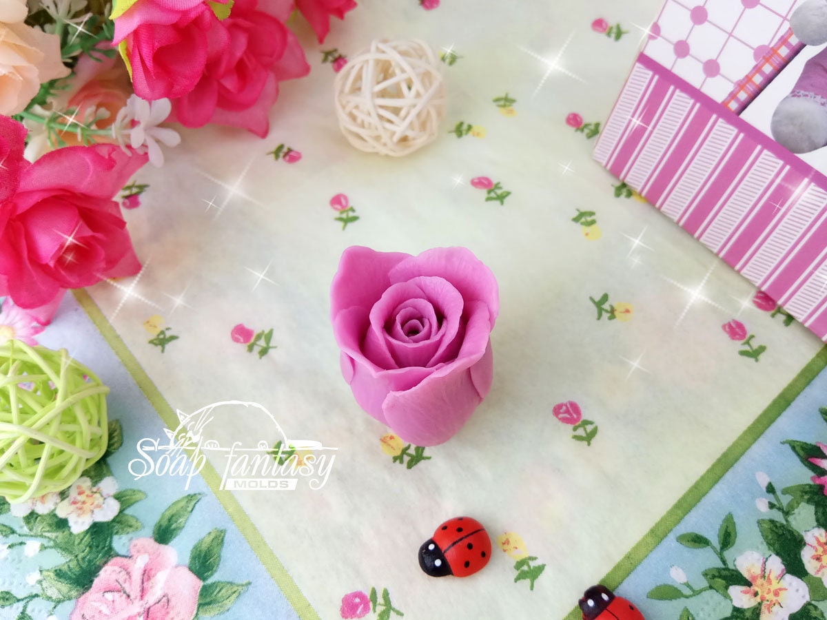 Rosebud "Freedom" silicone mold for soap making