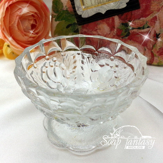 Glass Ice Cream Dish Silicone Soap Mold - for soap making, Craft & Hobby