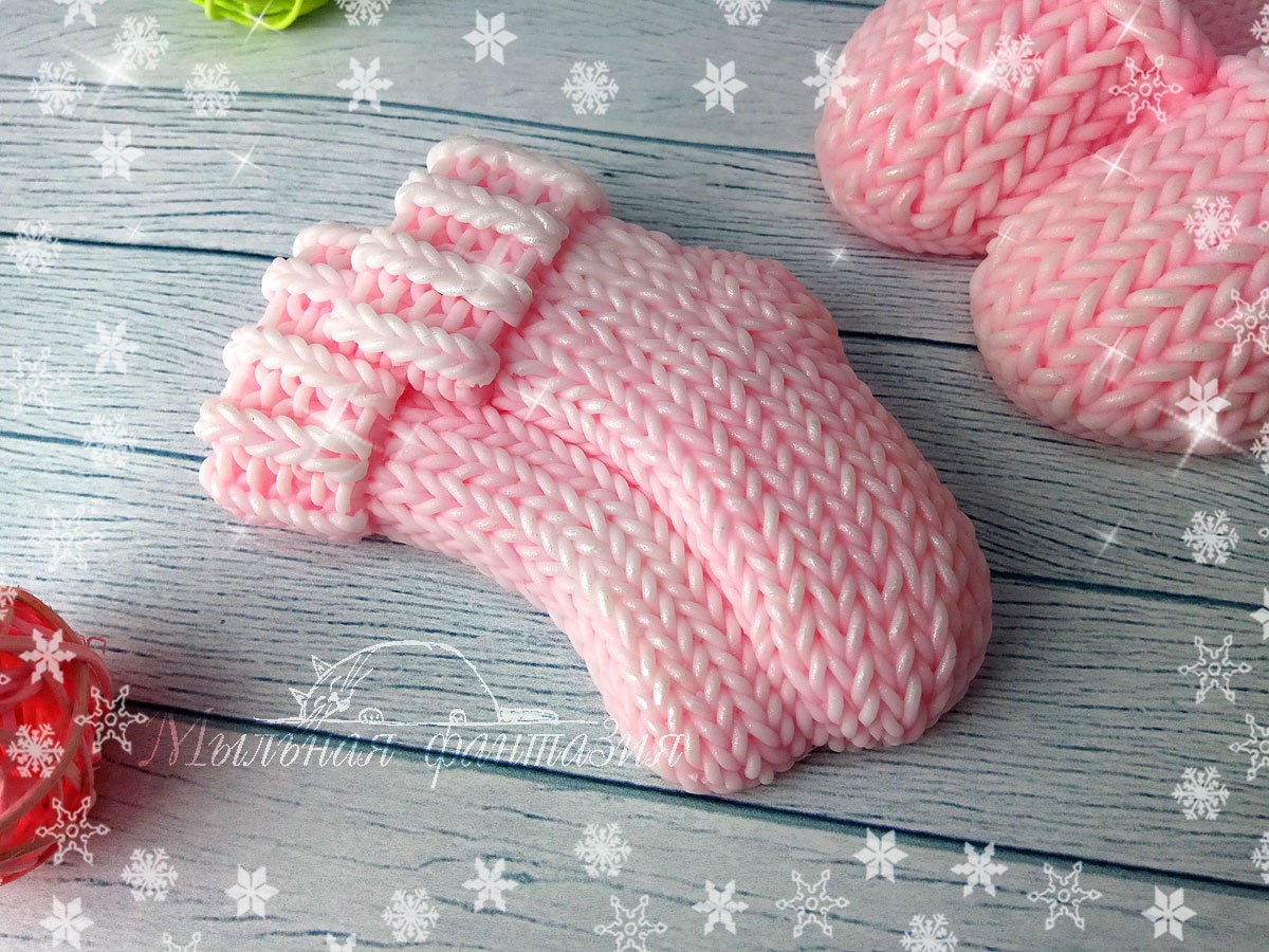 Knitted socks silicone mold for soap making