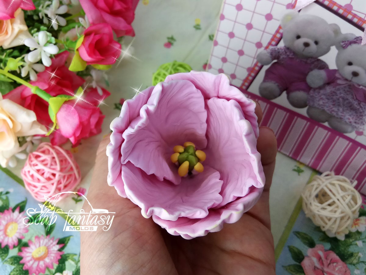 Parrot tulip silicone mold for soap making