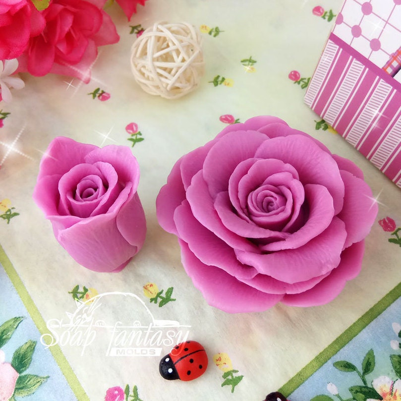 Rose "Freedom" Silicone Soap Mold - for soap making, Craft & Hobby