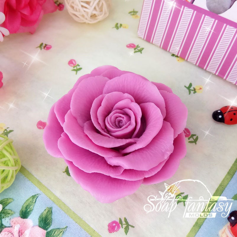 Rose "Freedom" Silicone Soap Mold - for soap making, Craft & Hobby
