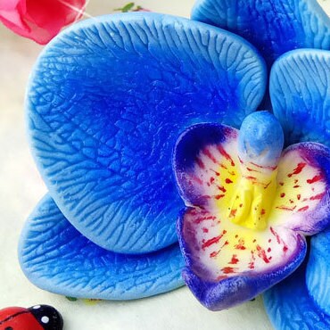 Orchid phalaenopsis flower silicone mold for soap making