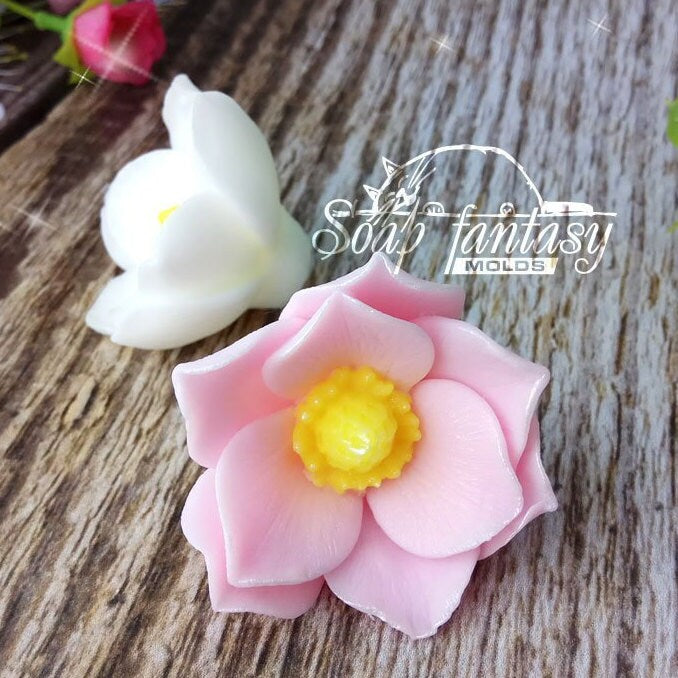 Magnolia (mini) flower silicone mold for soap making