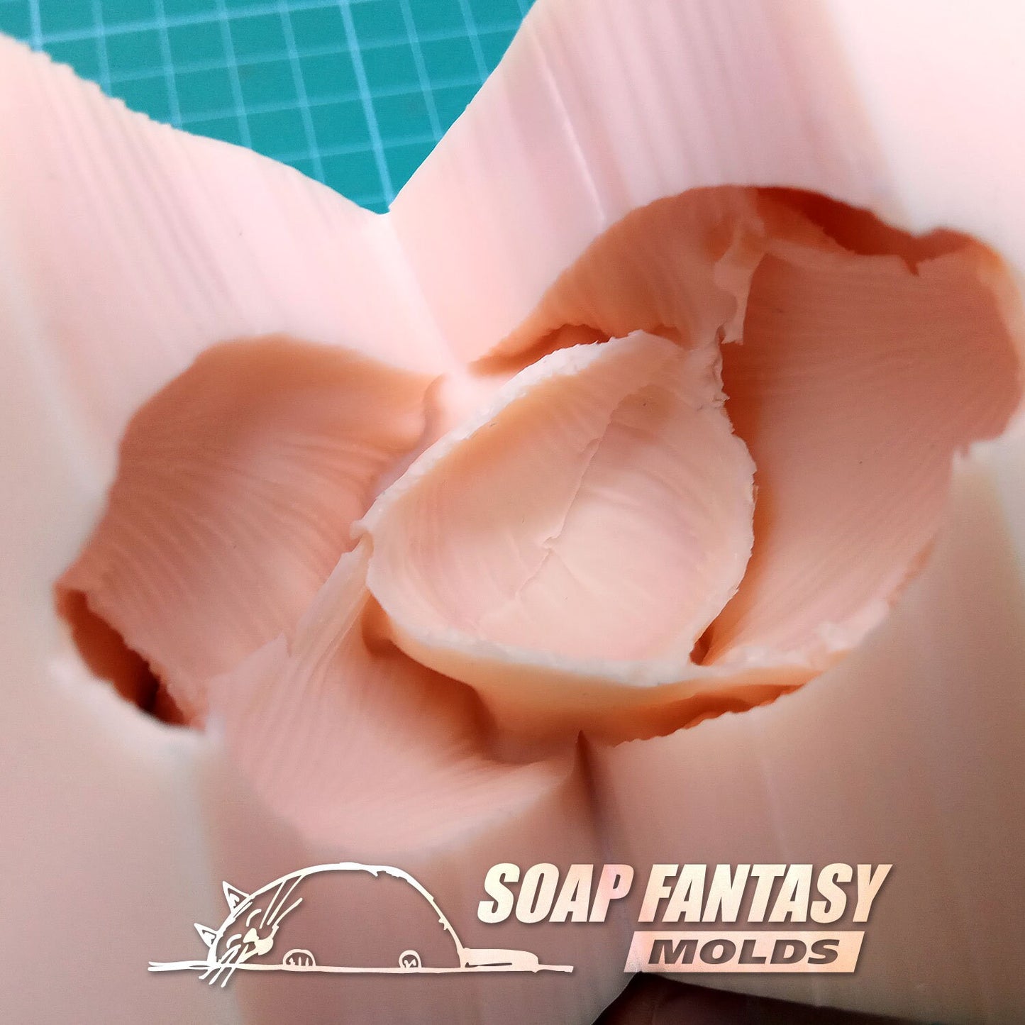 Tender irises flower silicone mold for soap making