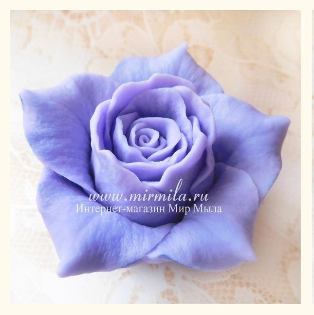 Rose "Star" Silicone Soap Mold - for soap making, Craft & Hobby