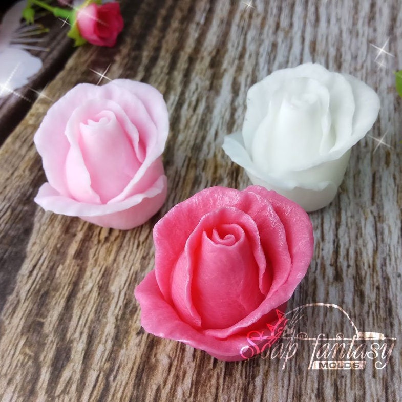 Rose "Carmen" (mini) silicone mold for soap making