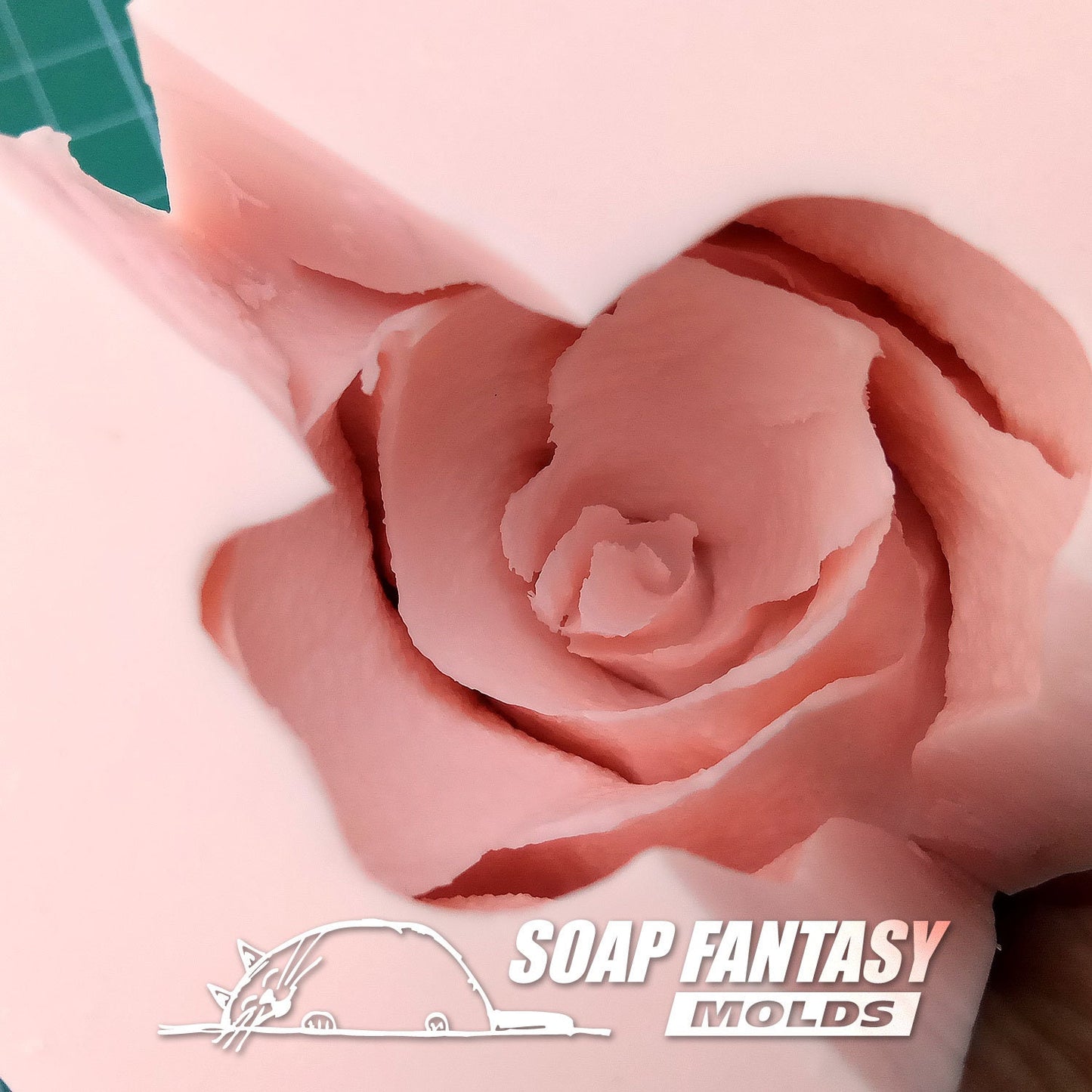 Rose "Carmen" (mini) silicone mold for soap making
