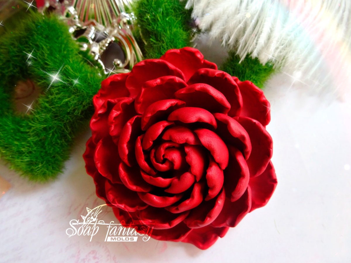 Peony BIG flower silicone mold for soap making