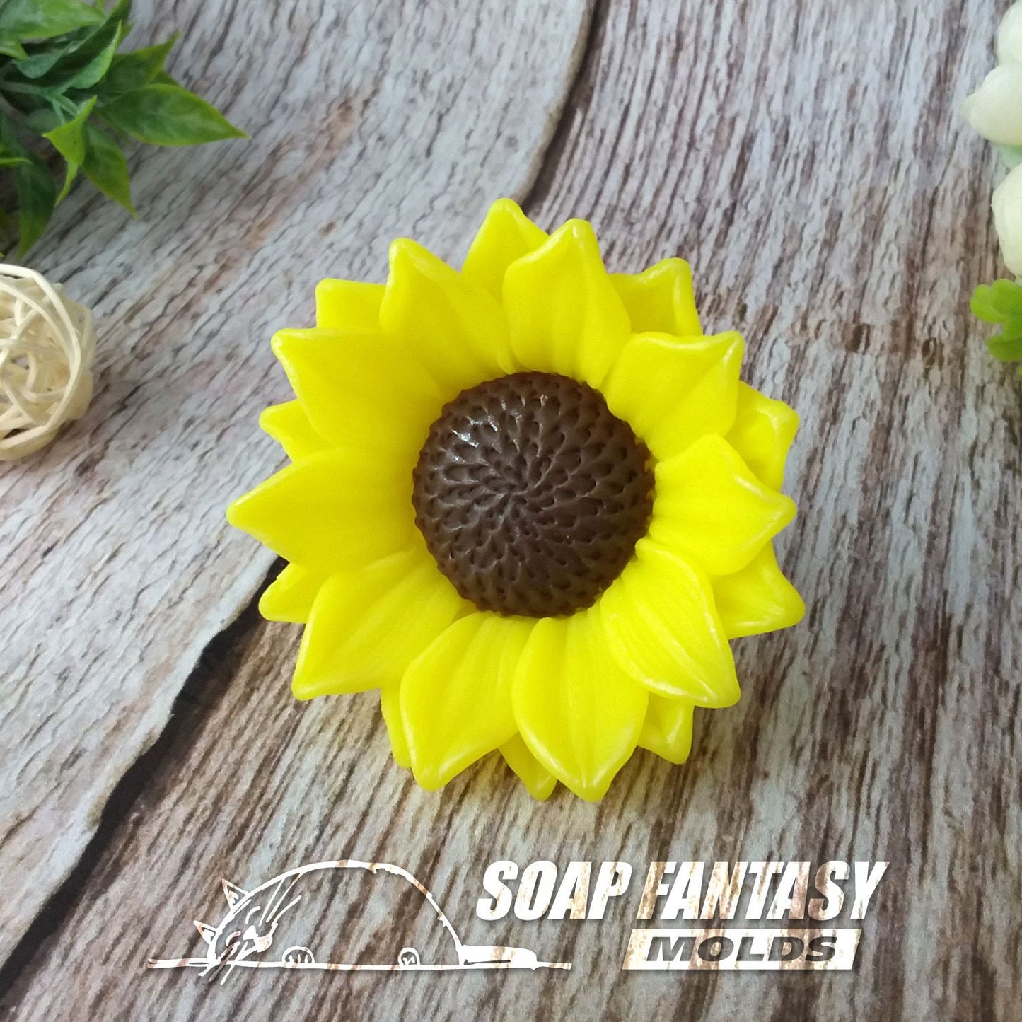 Sunflower (medium) silicone mold for soap making