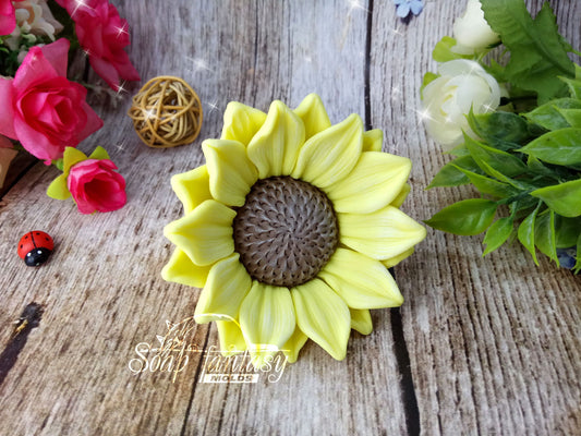 Sunflower (medium) Silicone Soap Mold - for soap making, Craft & Hobby
