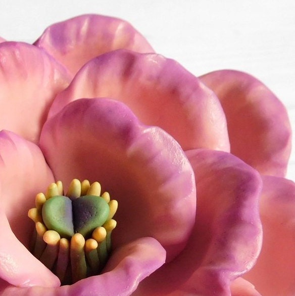 Eustoma grandiflorum flower silicone mold for soap making