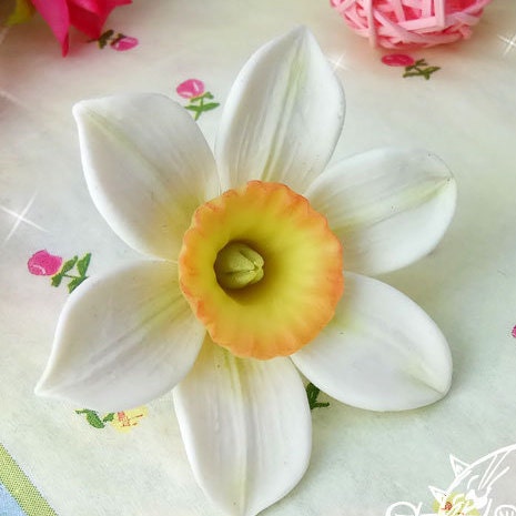 Narcissus / daffodil Silicone Soap Mold - for soap making, Craft & Hobby