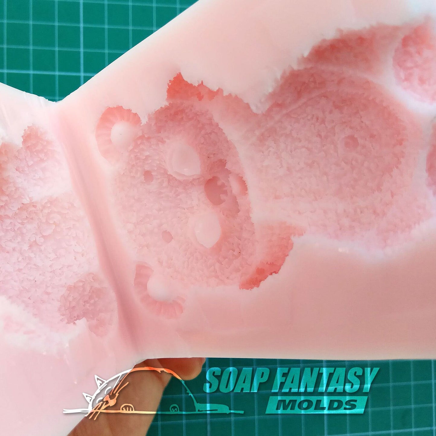 Cute Teddy Bear silicone mold for soap making