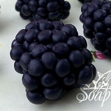 Blackberries silicone mold (mould) for soap making and candle making