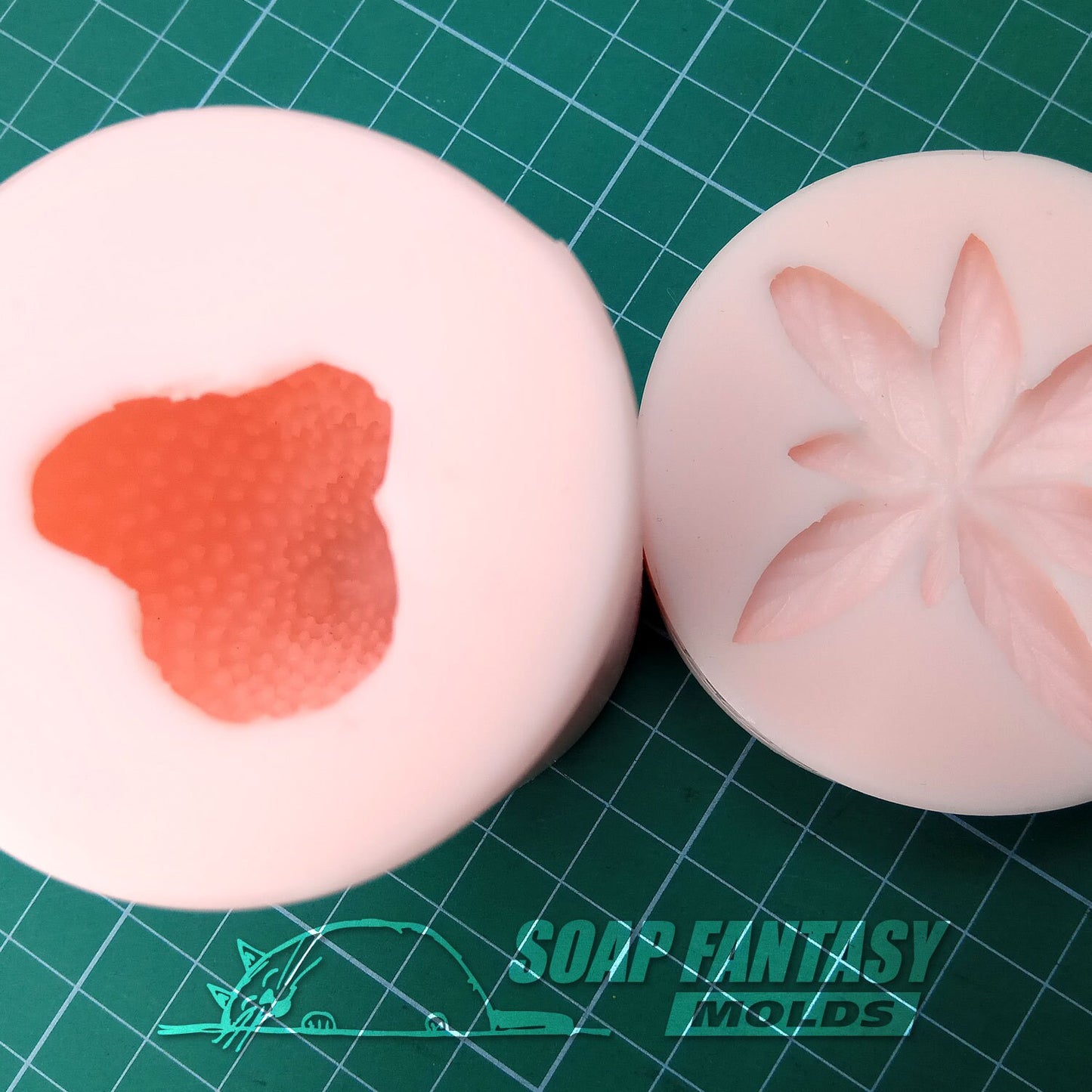 Giant strawberry silicone mold for soap making
