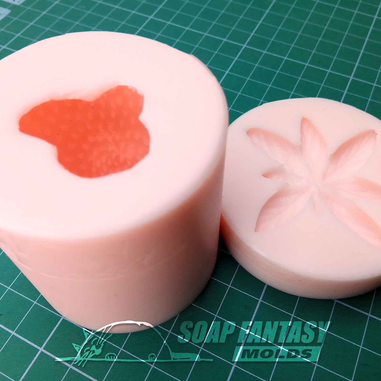 Giant strawberry silicone mold for soap making