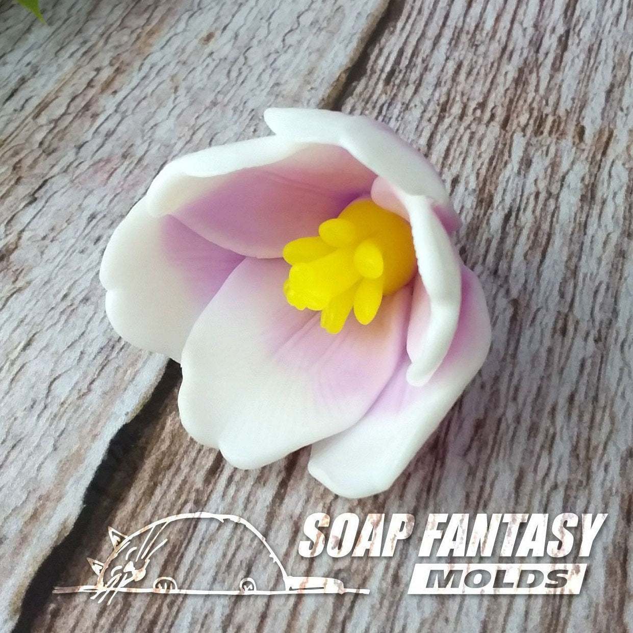 Apeldoorn tulip silicone mold (mould) for soap making and candle making