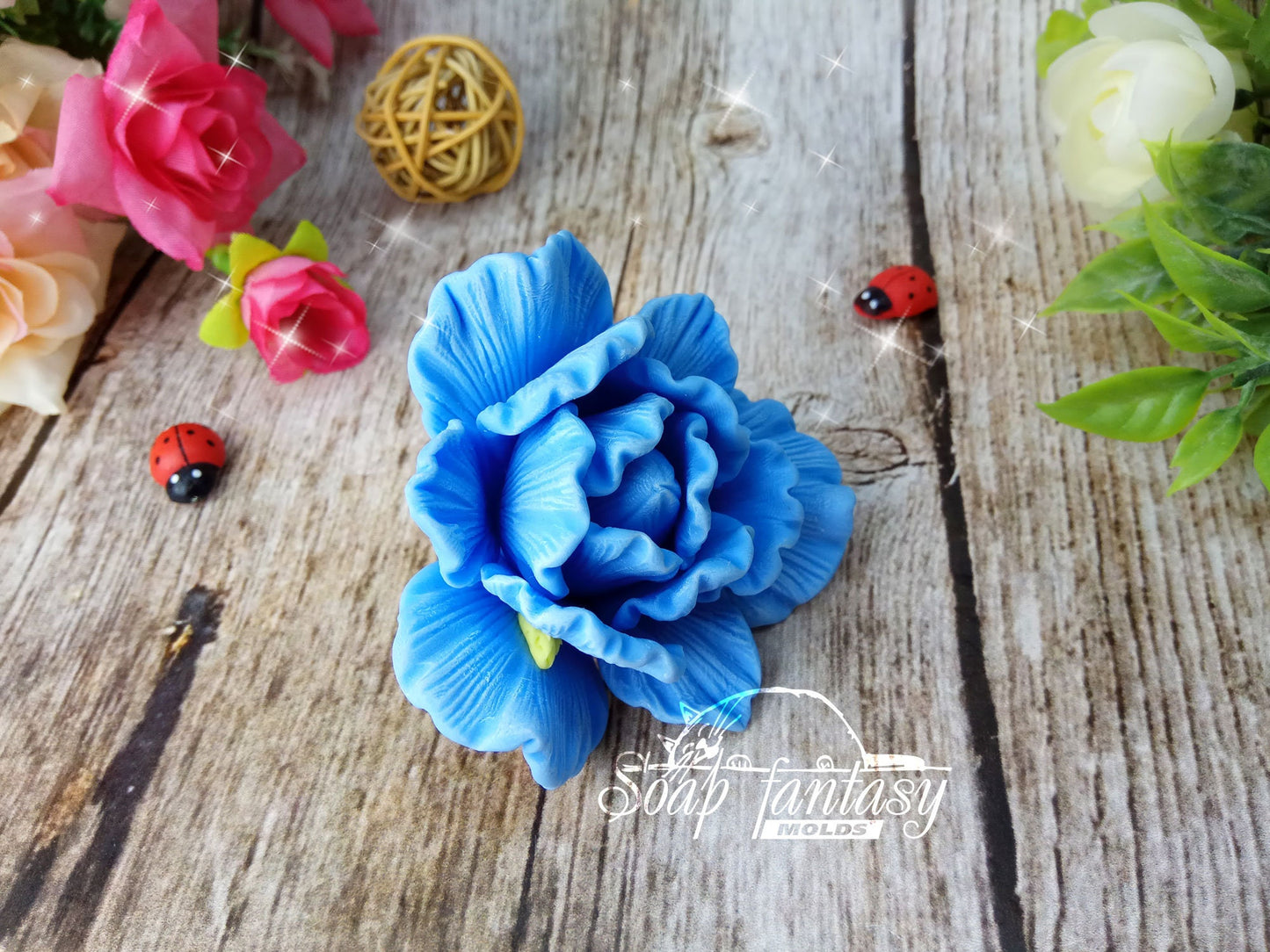 Irises flower silicone mold for soap making
