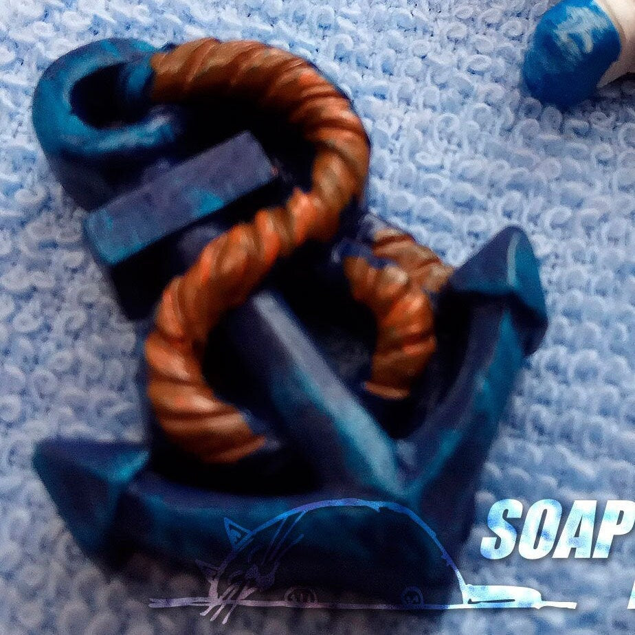 Anchor & Ship steering wheel silicone mold (mould) for soap making and candle making