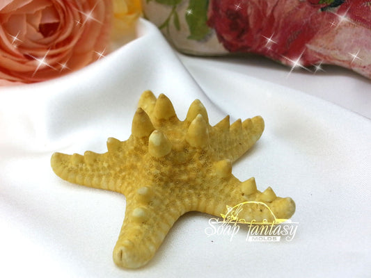 Sea Star (Starfish) Silicone Soap Mold - for soap making, Craft & Hobby