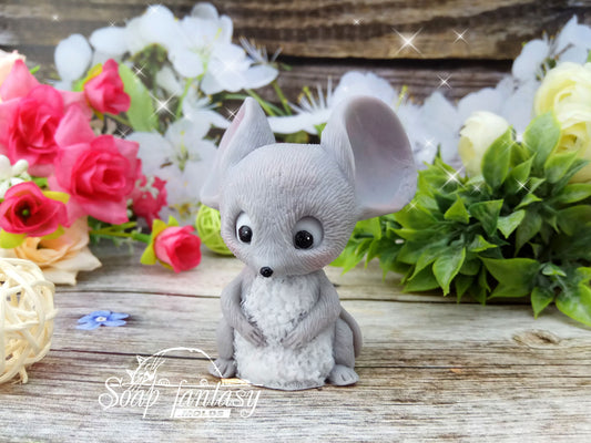 Cute mouse Silicone Soap Mold - for soap making, Craft & Hobby