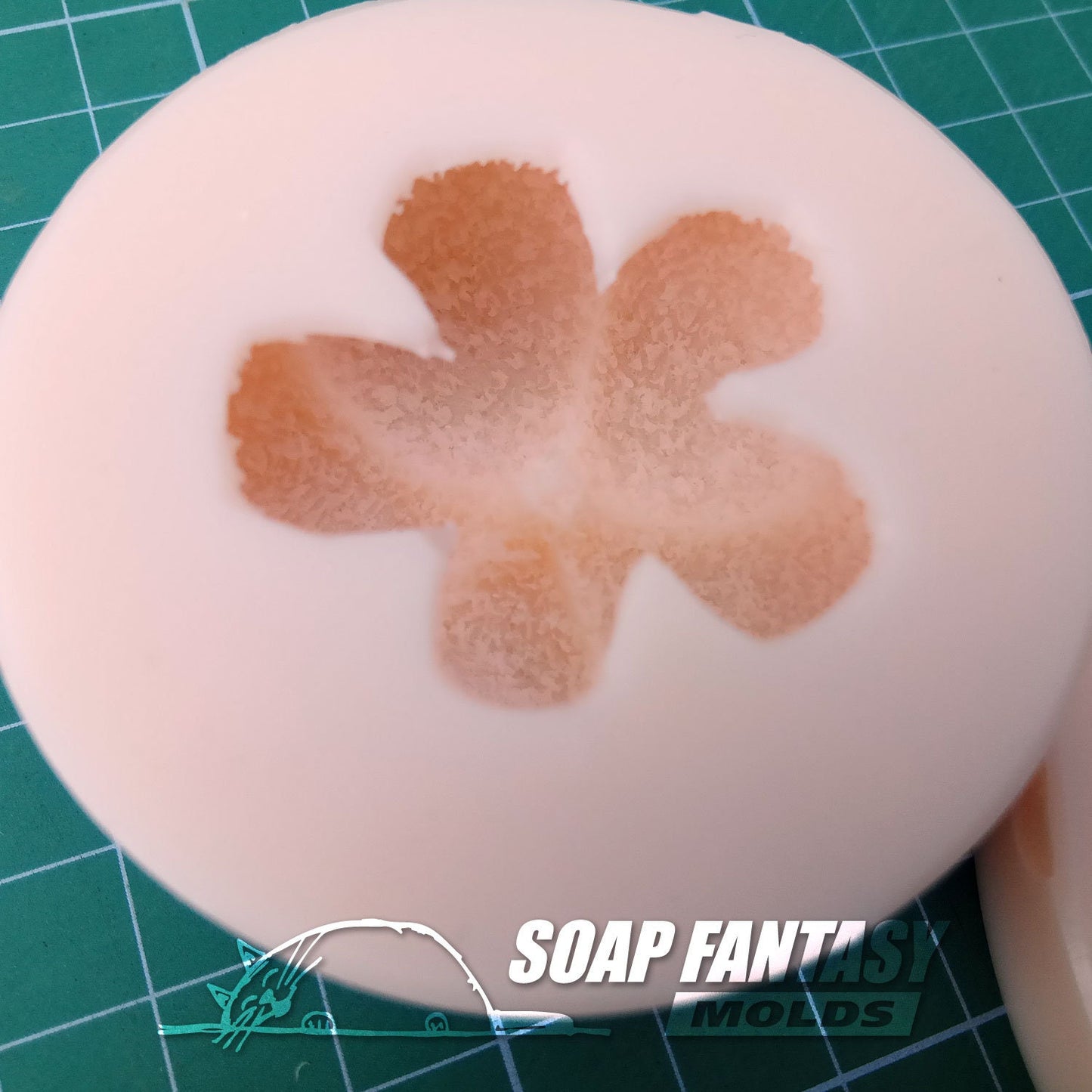 Cotton boll silicone mold for soap making