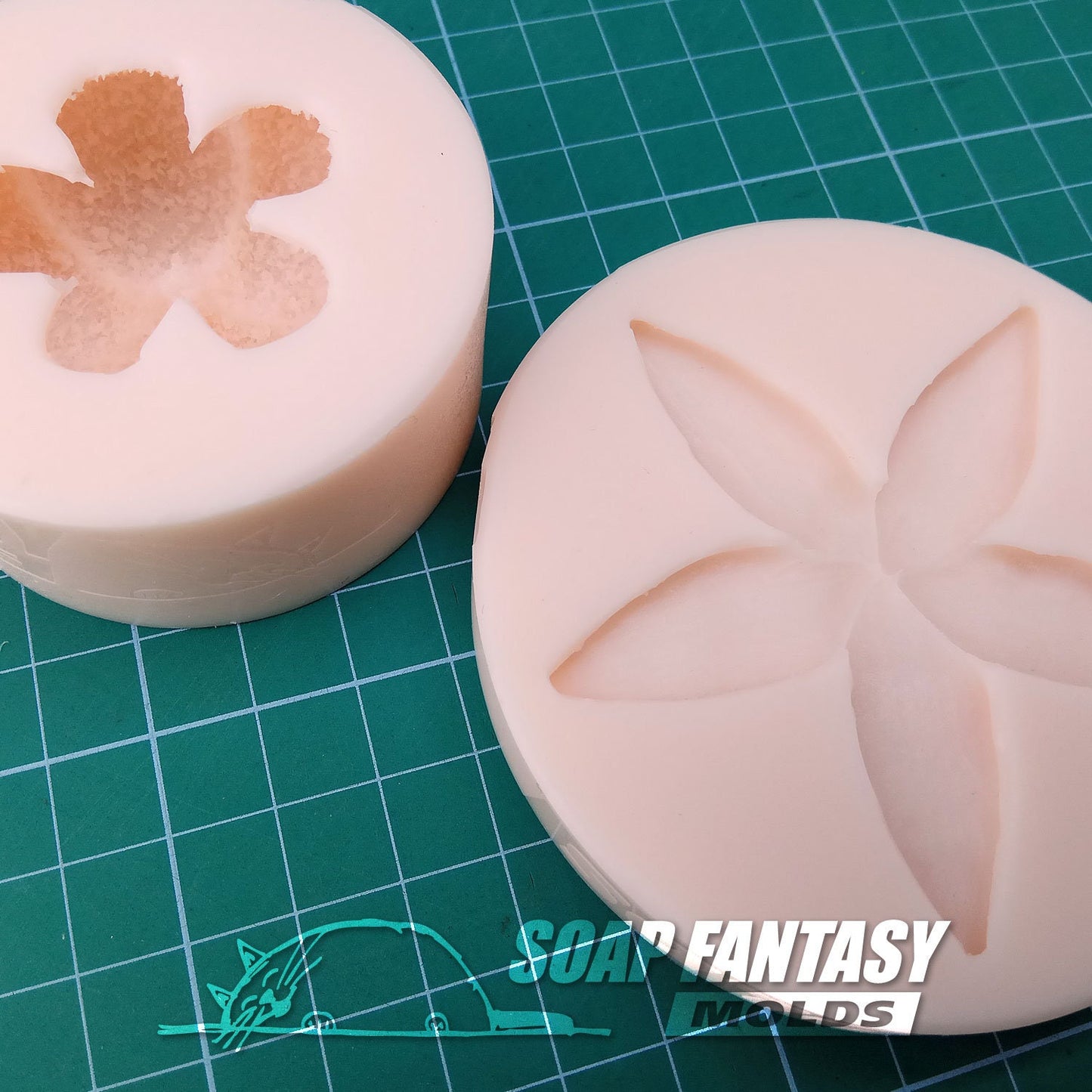 Cotton boll silicone mold for soap making