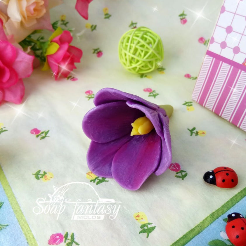 Tender crocus silicone mold for soap making
